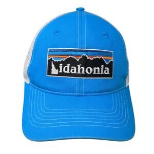 Idahonia Snapback Trucker Cap Blue One Size Adjustable Mesh Back Vie Gear
